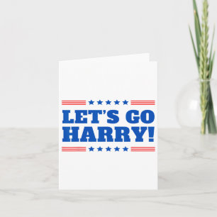 Cartão Vamos Harry - Você Está Votando em Trump Hoje Engr