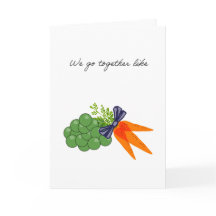 vamos juntos como ervilhas e cenouras