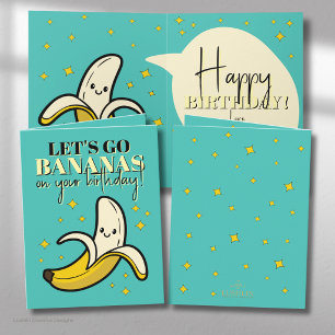 Cartão Vamos Macerar Bananas – Feliz Aniversário