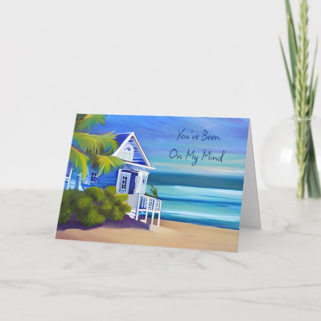 Cartão Vamos para cima em breve | Você esteve em minha me (Frente)