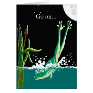 Cartão Vamos, pegue o mergulho!