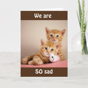 CARTÃO VAMOS SENTIR TANTA FALTA! CARTAO