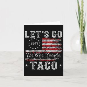 Cartão Vamos Taco Camisa Vamos Taco Taco Tank Topo
