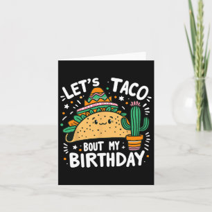 Cartão Vamos Taco Sobre Meu Aniversário do Partido Taco M