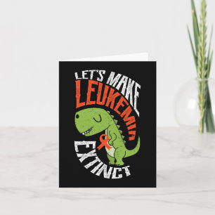 Cartão Vamos Tornar A Leucemia Extinta O Dinossauro Hemat