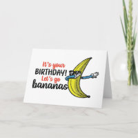 Vamos Vai Bananas Engraçado Aniversário