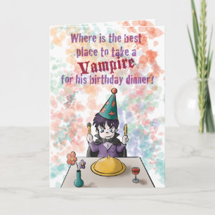 Cartão Vampire Birthday