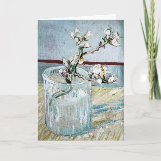 Cartão Van Gogh Almond Blossom Aniversário (Frente)
