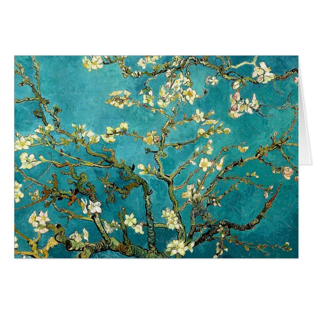 Cartão Van Gogh Almond Blossoms Classic Impressionism (Frente Horizontal)