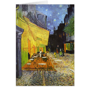 Cartão Van Gogh Cafe Terrace à Noite