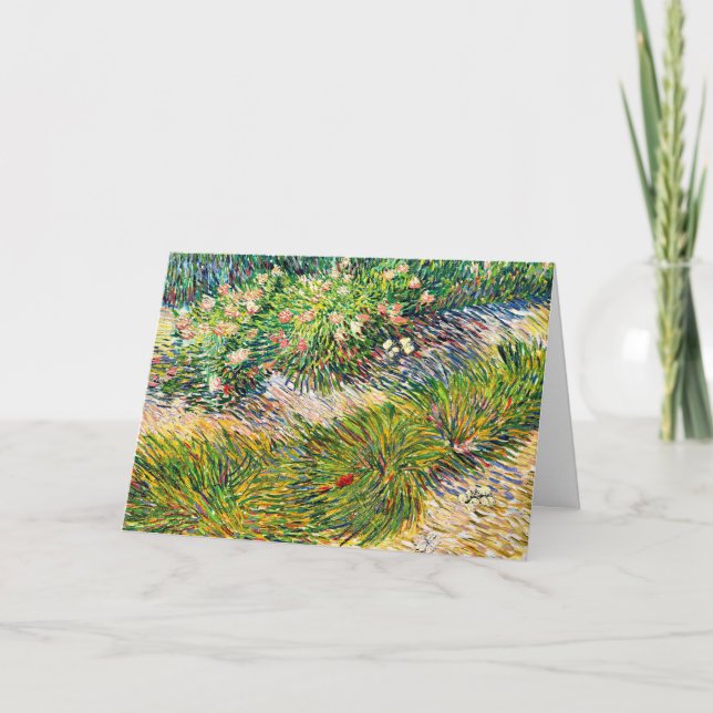 Cartão Van Gogh - Canto com Borboletas (Frente)