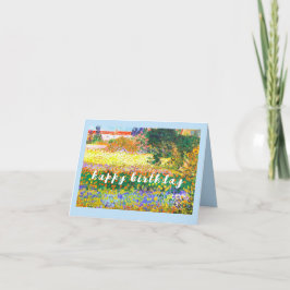 Cartão VAN GOGH "Flowering Garden with Path" Aniversário