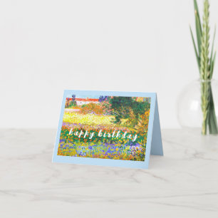 Cartão VAN GOGH "Flowering Garden with Path" Aniversário