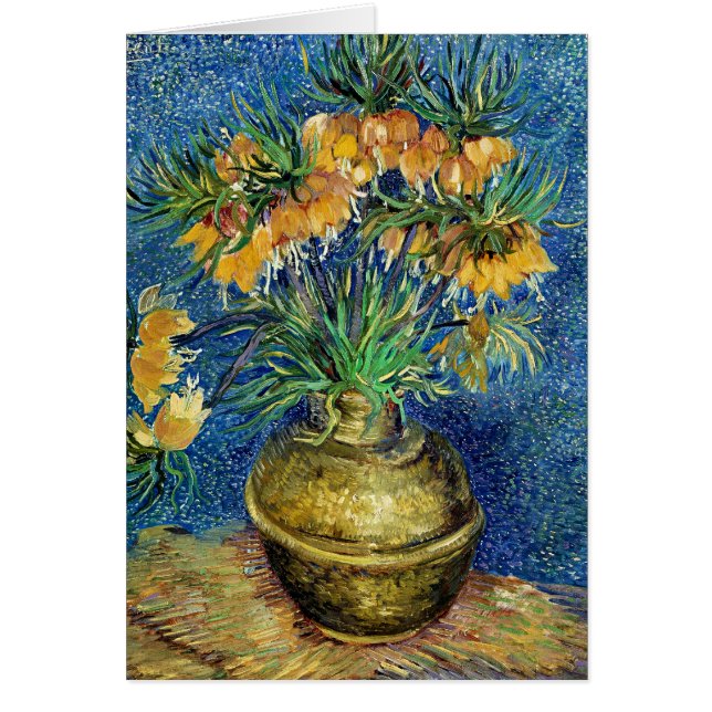 Cartão Van Gogh - Fritilárias Imperiais (Frente)