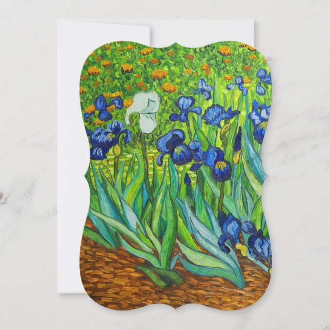 Cartão Van Gogh Irises (Frente)