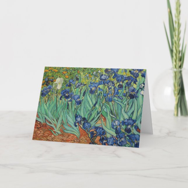 Cartão Van Gogh Irises , Notecard (Frente)