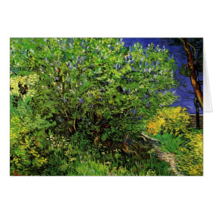 Cartão Van Gogh Lilacs, Flores Vintage, Belas Artes Flora