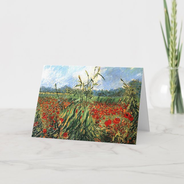 Cartão Van Gogh - Ouvidos Verdes de Trigo (Frente)