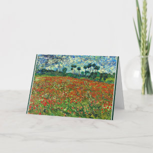 Cartão Van Gogh - Poppy Field