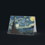 Cartão Van Gogh Starry Night<br><div class="desc">Vincent Van Gogh famous painting starry night</div>