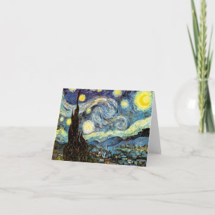 Cartão Van Gogh Starry Night Fine Art