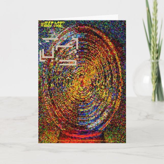 Cartão Van Gogh Thinking Outside of the Box (Frente)