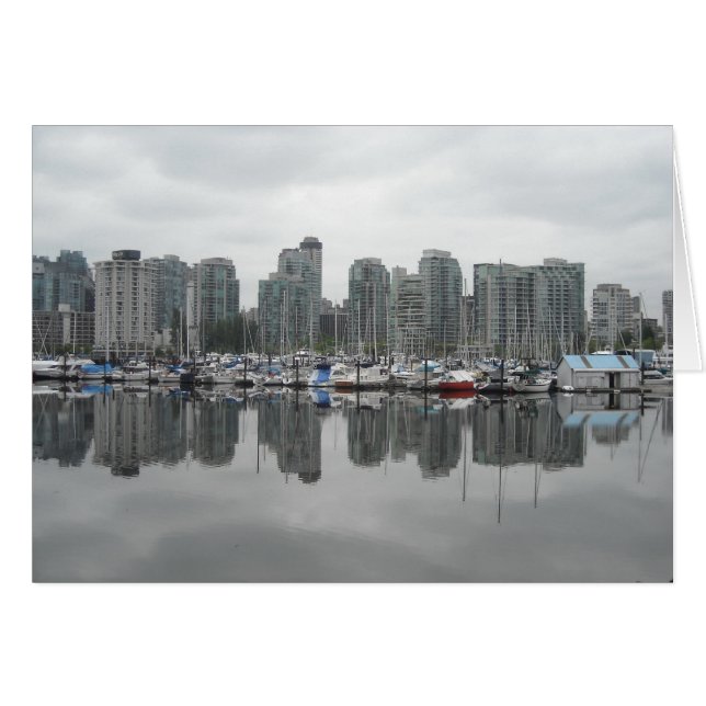 Cartão Vancouver, B.C. Canadá (Frente Horizontal)