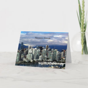 Cartão Vancouver, Colúmbia Britânica, paisagem urbana d