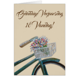 Cartão Vandag de Gelukkige Verjaarsdag 18!