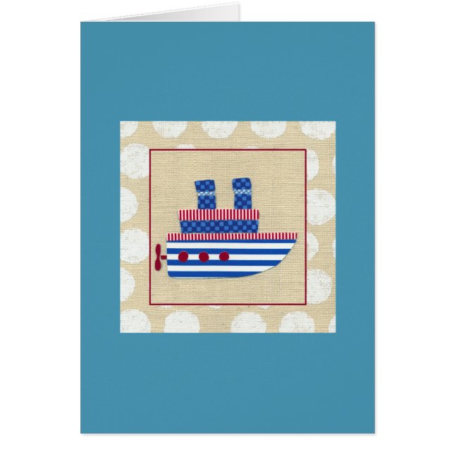 Cartão Vapor com propulsor e fumaça azul (Frente)