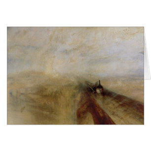 Cartão Vapor da chuva de Joseph Mallord William Turner