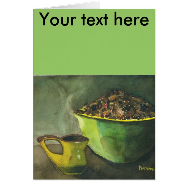 Cartão Vapor na manhã da taça de café (Frente)