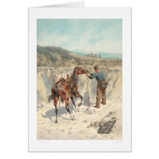 Cartão Vaqueiro com o cavalo no Arroyo… (1324)