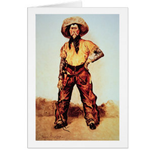 Cartão Vaqueiro de Texas, c.1890 (óleo em canvas)