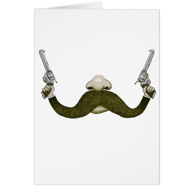 Cartão Vaqueiro do bigode (Frente)