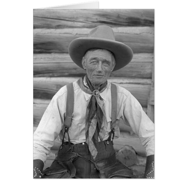 Cartão Vaqueiro idoso (Frente)