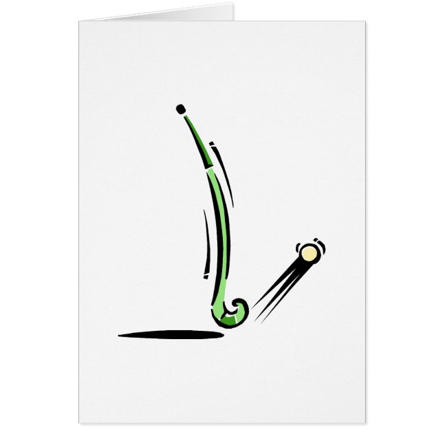 Cartão Vara de hóquei em campo (Frente)