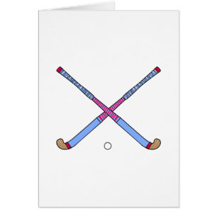 Cartão Varas de hóquei em campo