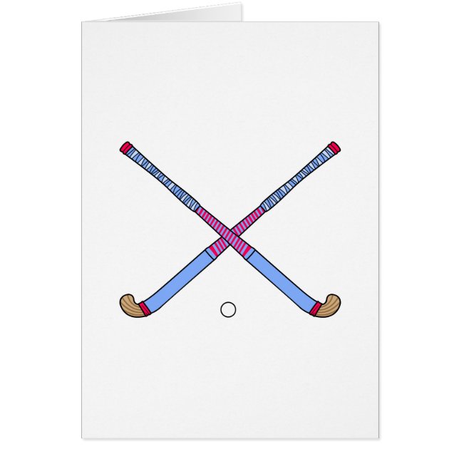 Cartão Varas de hóquei em campo (Frente)