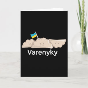 Cartão Varenyky Comida Ucraniana Cozinha Bolinhos Ucrânia