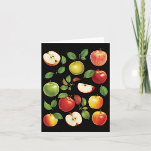 Cartão Variedades de Maçã Diferentes Tipos Apple Picker A
