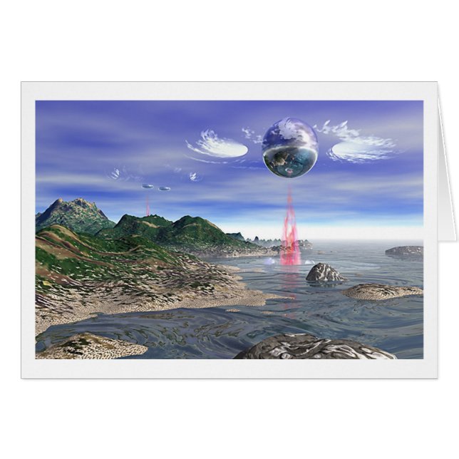 Cartão Varredura vermelha (Frente Horizontal)