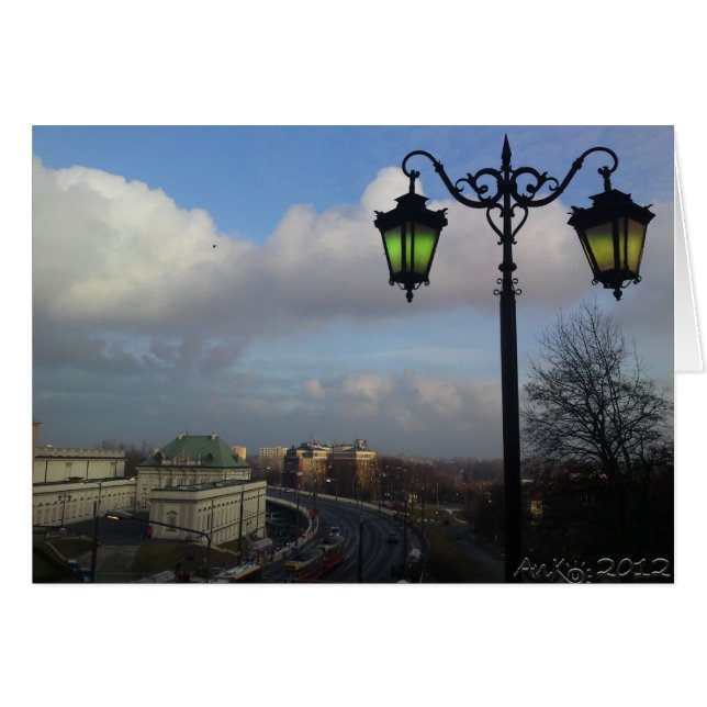 Cartão Varsóvia, Polônia (Frente Horizontal)