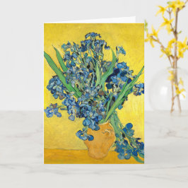 Cartão Vase com irlandeses, Vincent Van Gogh Decoupage