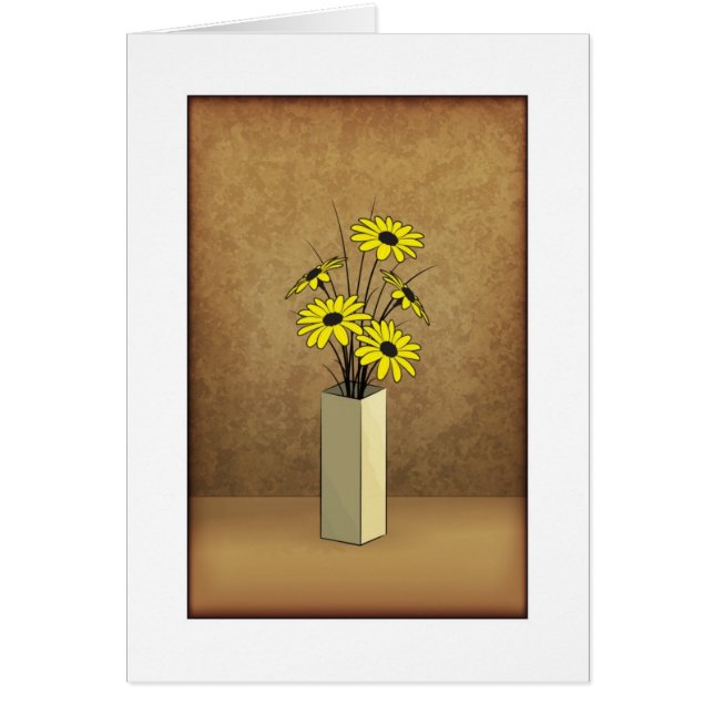 Cartão Vase e Flores (Frente)