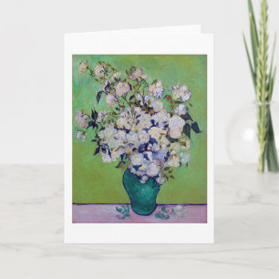 Cartão Vase of Roses, Vincent van Gogh