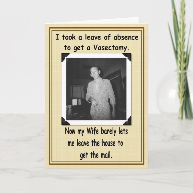 Cartão Vasectomia - Fique Bem (Frente)