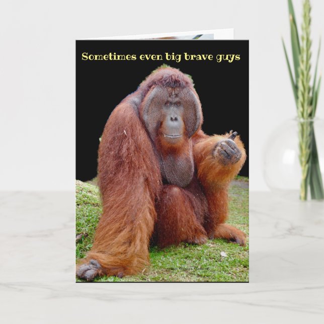 Cartão Vasectomia Humor, Corra Em Breve (Frente)