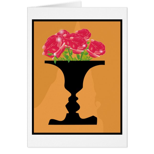 Cartão vaso/caras (Frente)