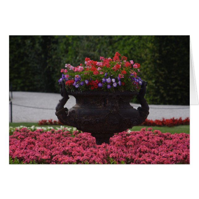 Cartão vaso com flores (Frente Horizontal)